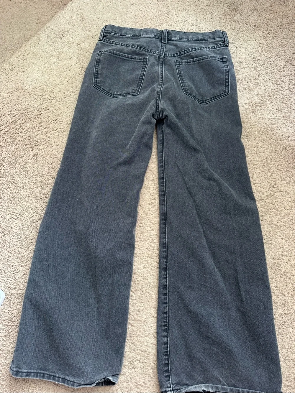 Old Navy Kids Wide Leg Jeans in Charcoal